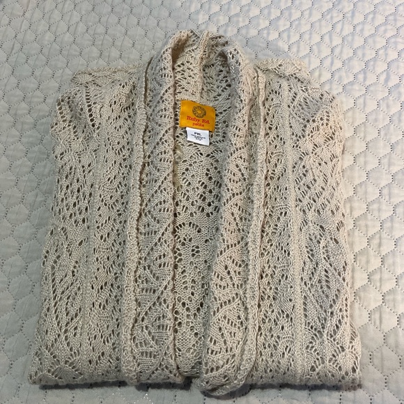 Ruby Rd. Light Tan Knit Cardigan - Picture 8 of 8